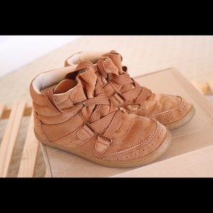 Zara Girls Leather Fall Boots Size 36